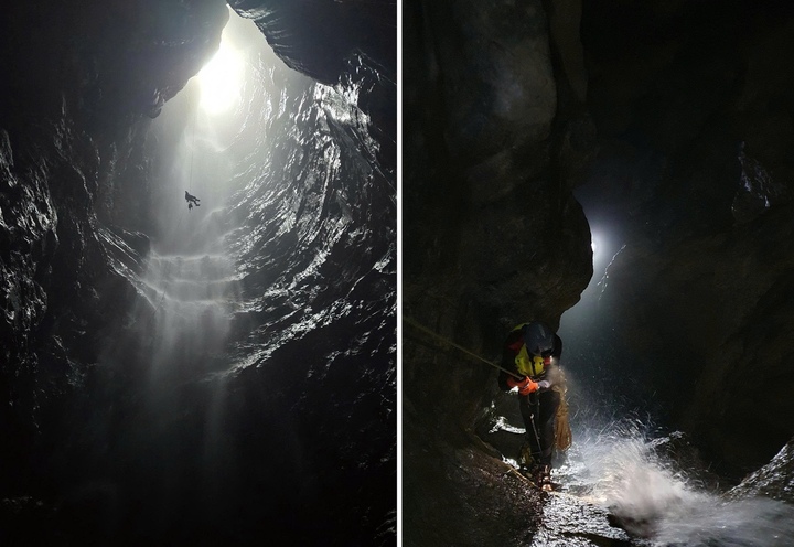 Hang Chả Nghéo có thác nước hiếm gặp vừa được các chuyên gia phát hiện ở Quảng Trị