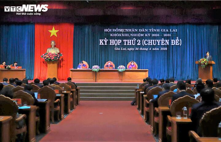 Quang cảnh kỳ họp thứ 2 (chuyên đề) Hội đồng nhân dân tỉnh Gia Lai khóa XIII, nhiệm kỳ 2026-2031.