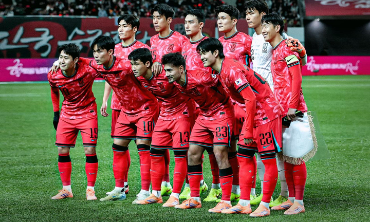 Hàn Quốc đứng thứ 25 trên bảng xếp hạng FIFA. (Ảnh: Facebook/Korea Football Team)