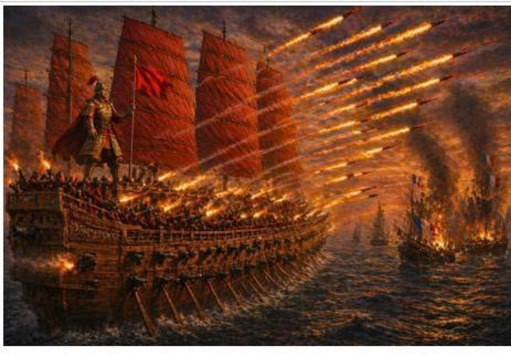 Thủy quân Tây Sơn hoàn toàn áp đảo đội quân 66.200 lính Pháp-Ấn. Vì không có thông tin tình báo về đội quân cướp biển Napoleon nên vua Cảnh Thịnh không đưa thủy quân của đô đốc Võ Văn Dũng về phòng thủ Phú Xuân.