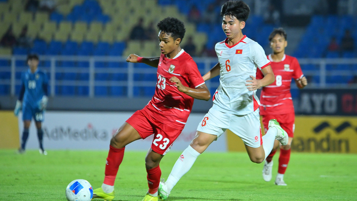 U17 Indonesia không tạo ra mối đe doạ đáng kể nào cho U17 Việt Nam. (Ảnh: VFF)