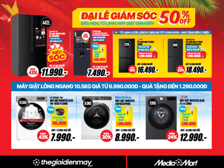 Siêu thị điện máy giảm sâu đến 60% kích cầu mua sắm dịp nghỉ lễ 30/4 và 1/5 - 5