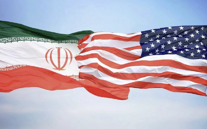 Quốc kỳ Iran - Mỹ. Ảnh: VPR.