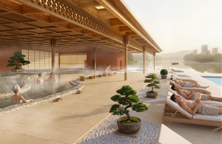 Đặc quyền khoáng nóng nội khu tại The Onsen mang đến trải nghiệm chăm sóc sức khỏe suốt 365 ngày. (Ảnh minh họa)