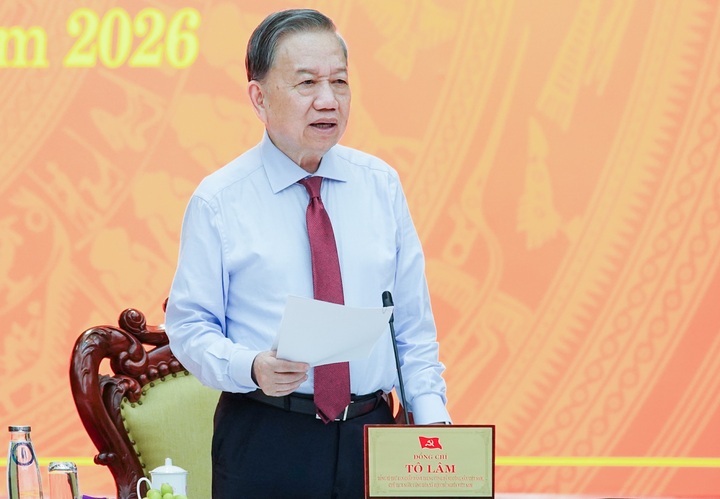 Tổng Bí thư, Chủ tịch nước phát biểu tại buổi làm việc với Đà Nẵng.(Ảnh: ĐN)