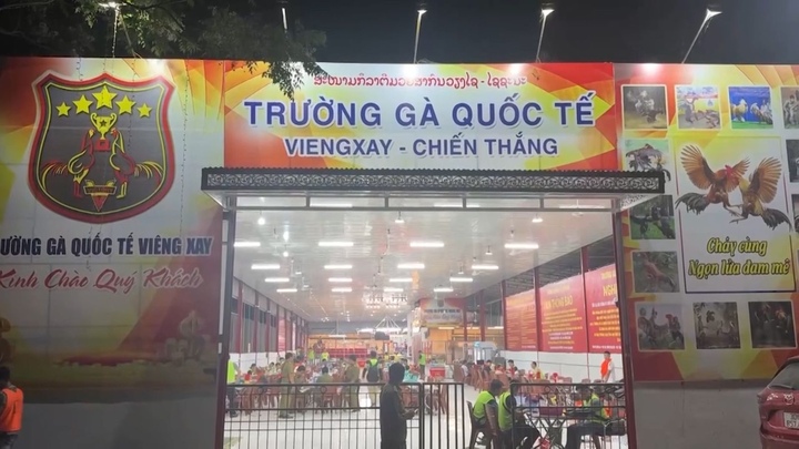 "Trường gà quốc tế Viêng Xay" tổ chức đánh bạc và đánh bạc với quy mô đặc biệt lớn vừa bị cơ quan công an triệt phá. (Ảnh: Công an Thanh Hóa)