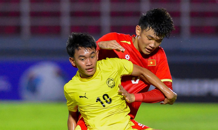 U17 Việt Nam trải qua hiệp 1 thành công. (Ảnh: FAM)