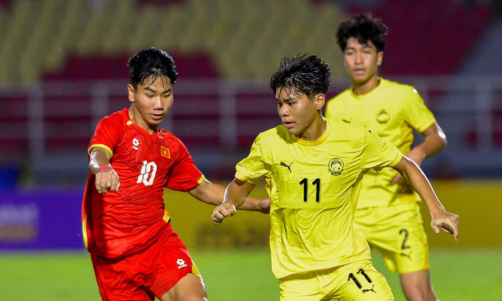 U17 Việt Nam kiểm soát trận đấu. (Ảnh: FAM)
