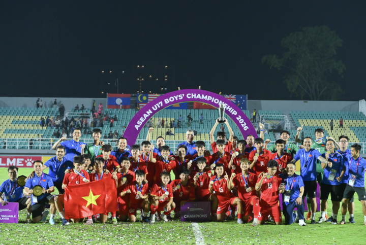 Việt Nam vô địch Giải U17 Đông Nam Á. (Nguồn: VFF)