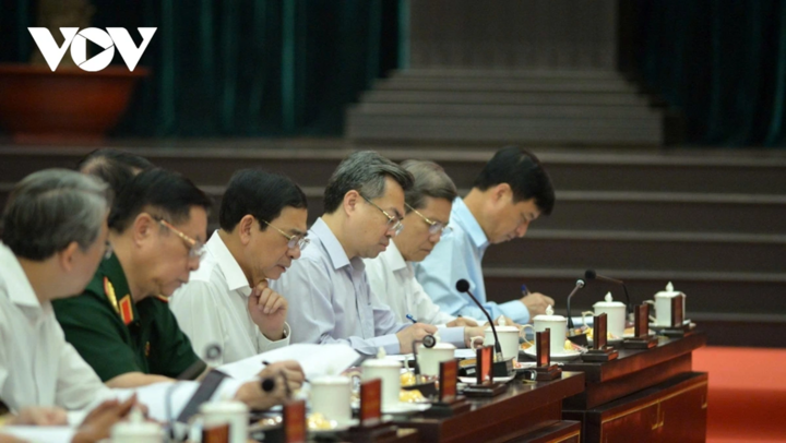 Các đại biểu tham dự tại buổi làm việc của Tổng Bí thư, Chủ tịch nước Tô Lâm.