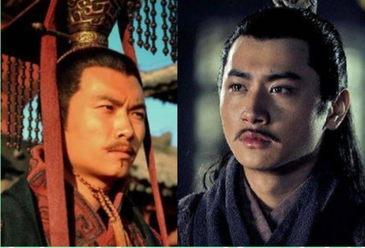 Tào Phi và Tào Thực trên phim.