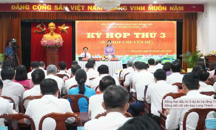 Quang cảnh kỳ họp thứ 3 (chuyên đề) HĐND tỉnh Đồng Nai.