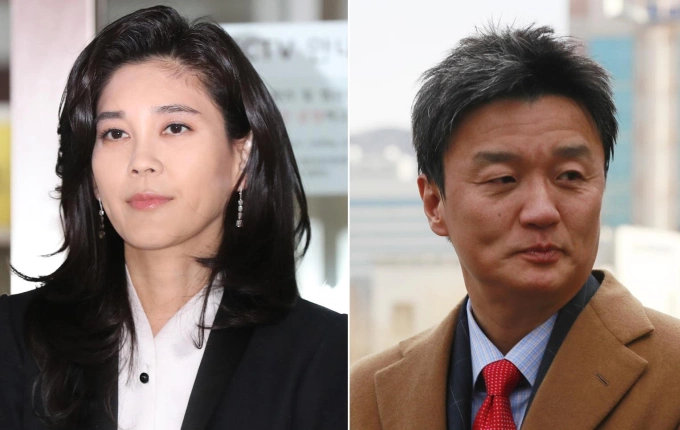 "Công chúa" Samsung Lee Boo-jin và chồng cũ, Im Woo-jae. (Ảnh: Yonhap)