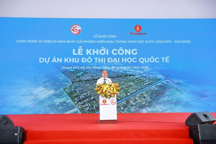 Ông Trần Văn Bảy, Thành Ủy viên, Phó Chủ tịch Ủy ban nhân dân TP.HCM, phát biểu tại sự kiện.