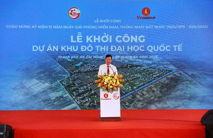 Ông Lê Khắc Hiệp – Phó Chủ tịch Tập đoàn Vingroup - phát biểu tại sự kiện.
