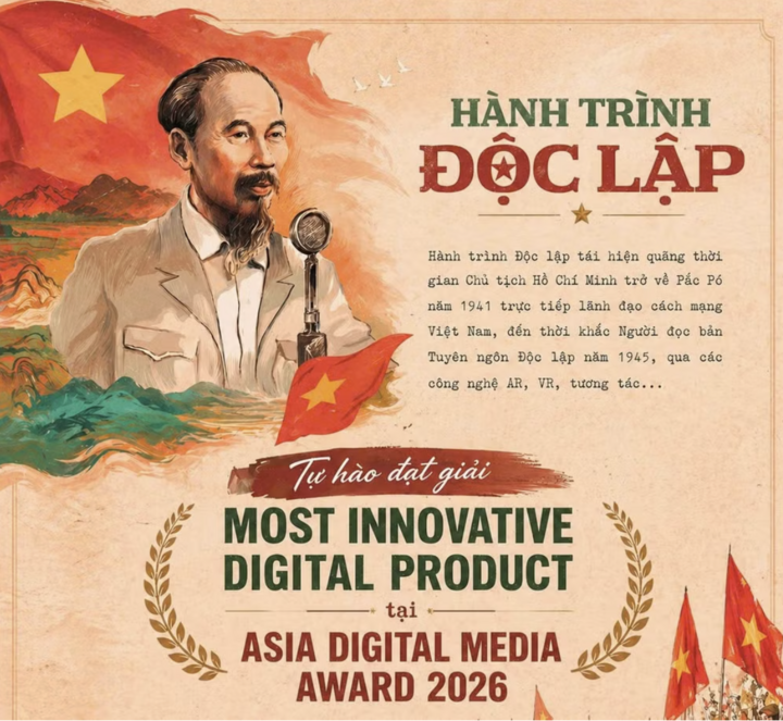 Tác phẩm số Hành trình độc lập được đánh giá cao khi kết hợp được nội dung chính luận với các yếu tố công nghệ AR, VR hay tương tác...