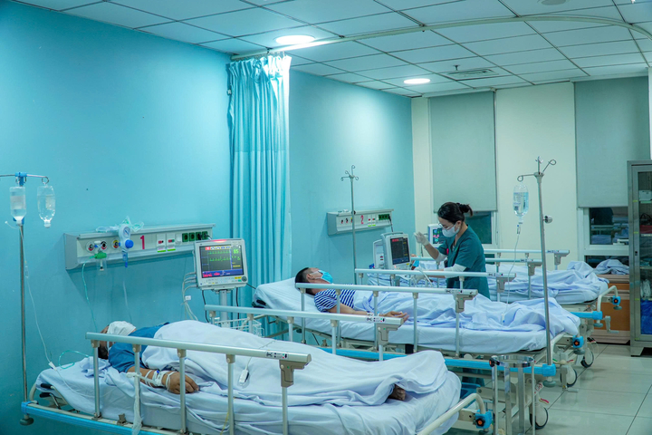 Bệnh nhân đột quỵ điều trị tại Bệnh viện Quân y 175. (Ảnh: BVCC)