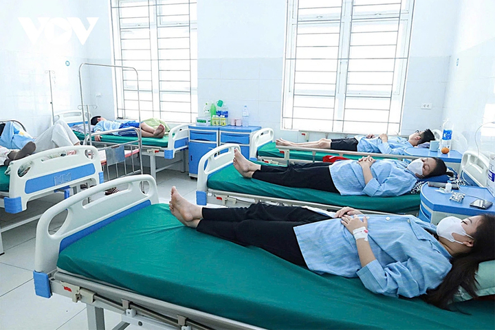 Bệnh nhân được điều trị tại Bệnh viện Đa khoa Diễn Châu.