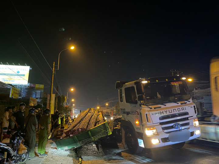 Hiện trường vụ tai nạn.