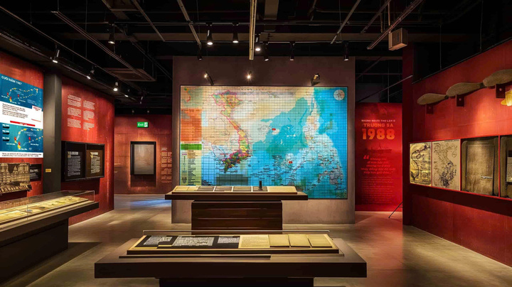 Bảo tàng Trường Sa được quy hoạch thành ba phân khu chính, gồm: khu tưởng niệm, khối nhà trưng bày và không gian ngoài trời (ảnh mô phỏng).