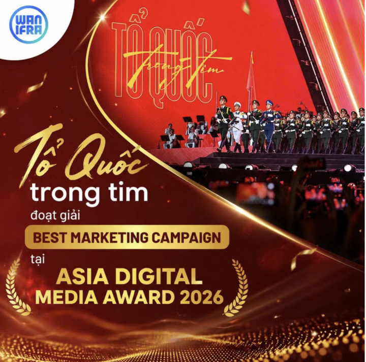 Chương trình chính luận nghệ thuật Tổ quốc trong tim đoạt giải Chiến dịch truyền thông xuất sắc tại giải Báo chí Kỹ thuật số châu Á (Digital Media Award Asia) 2026.