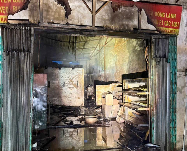 Hiện trường nơi xảy ra vụ hoả hoạn. (Ảnh: Công an tỉnh Sơn La)