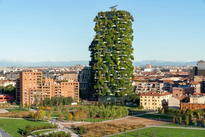Tòa nhà Bosco Verticale, Italy. (Ảnh: Dimitar Harizanov)