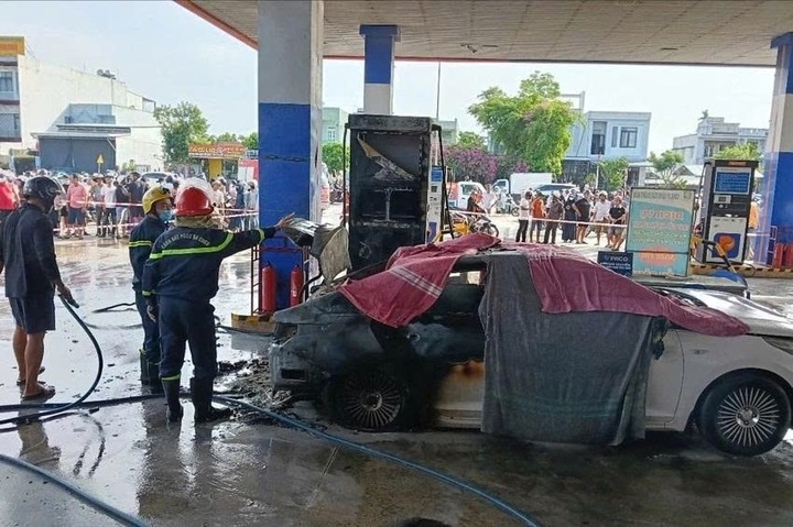 Hiện trường vụ cháy.