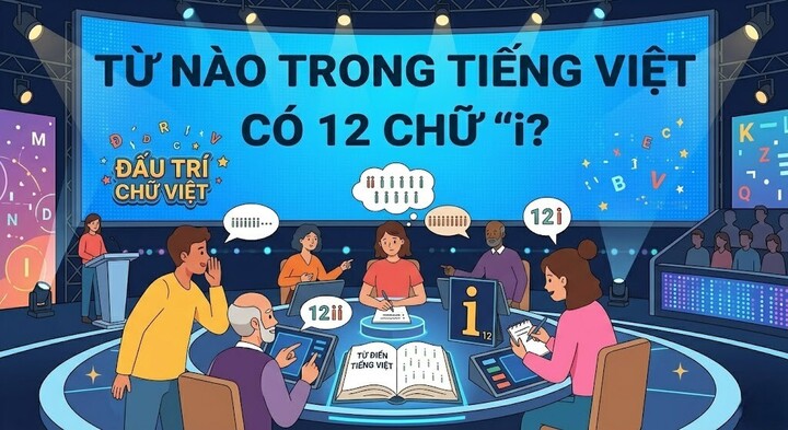 Từ nào trong tiếng Việt có 12 chữ i? (Ảnh minh họa)