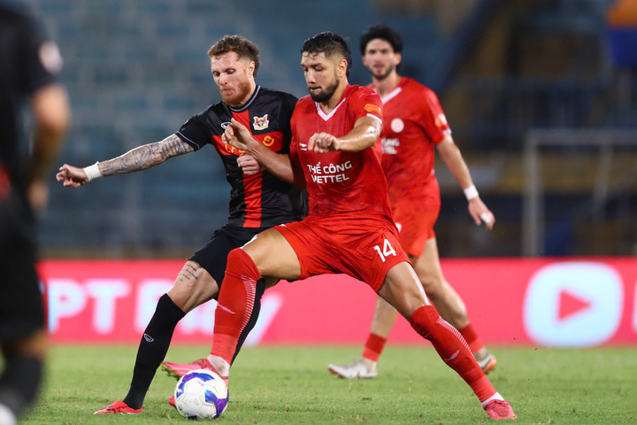 Thể Công Viettel hoà Ninh Bình 1-1. (Ảnh: Như Đạt)