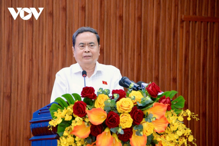 Chủ tịch Quốc hội Trần Thanh Mẫn phát biểu.
