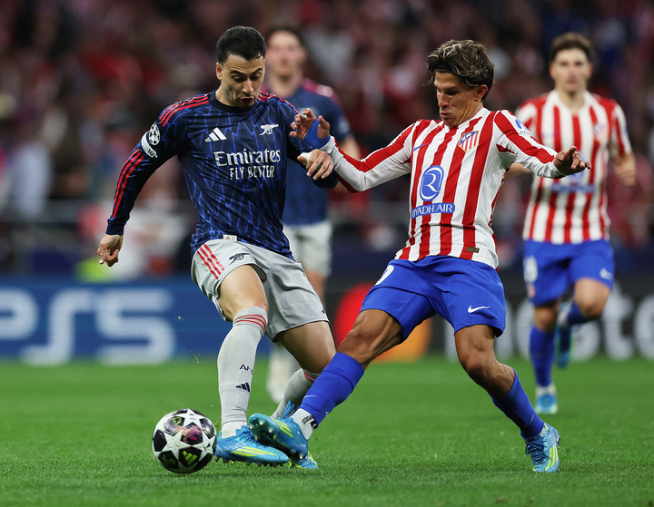 Arsenal hòa Atletico Madrid 1-1 ở bán kết lượt đi Chmpions League. (Ảnh: Reuters)