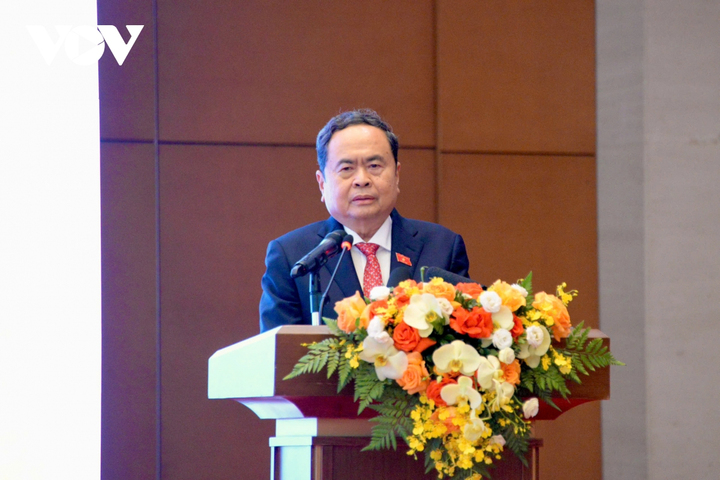 Chủ tịch Quốc hội Trần Thanh Mẫn chủ trì hội nghị.