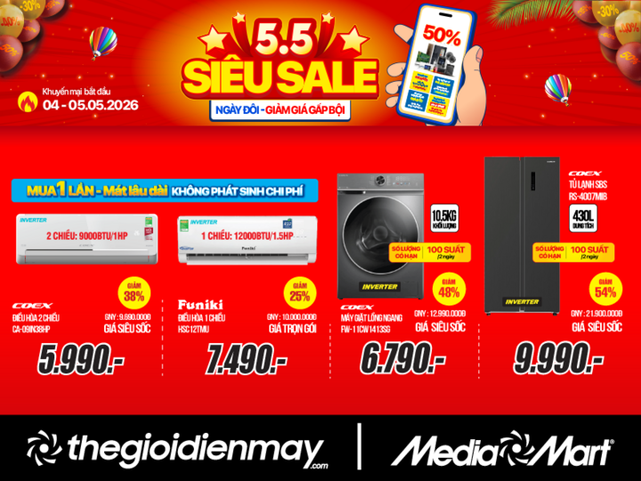 5.5 Siêu sale ngày đôi – Giảm giá gấp bội - 2