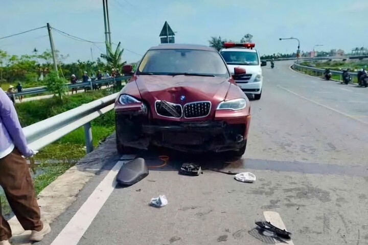 Hiện trường vụ tai nạn.