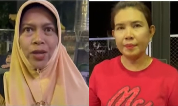 2 bà mẹ Thái Lan Nareerat và Chutima cho con trai lên sàn Muay thi đấu