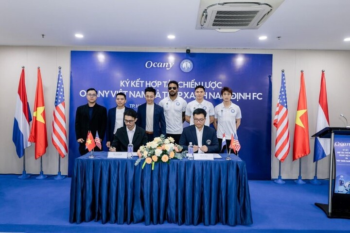 Ocany ký kết hợp tác chiến lược cùng Thép Xanh Nam Định FC.