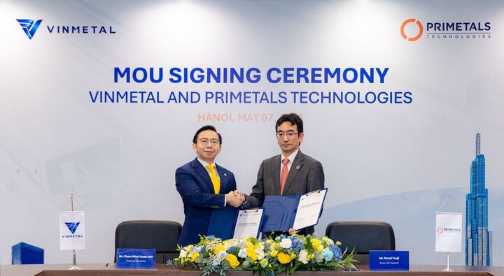 VinMetal hợp tác Primetals phát triển công nghệ sản xuất thép hàng đầu thế giới - 1