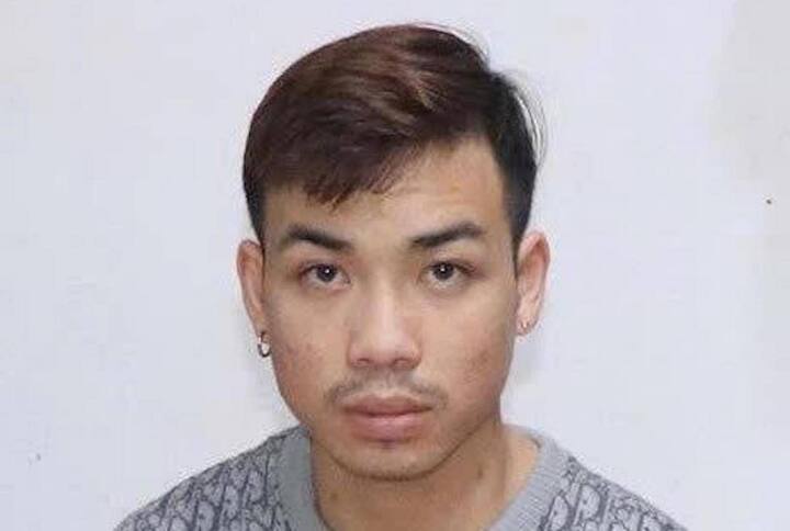 Nguyễn Minh Hiệp tại cơ quan công an.