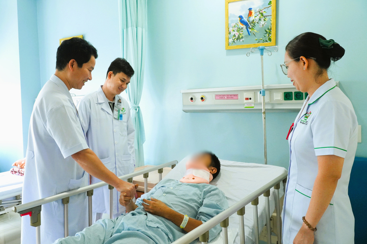 Sau ca phẫu thuật, sức khoẻ người bệnh đã ổn định. (Ảnh: BVCC)