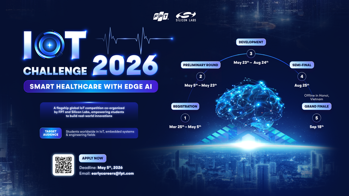 Thông tin cuộc thi IoT Challenge 2026 với chủ đề “Smart Healthcare with Edge AI”.