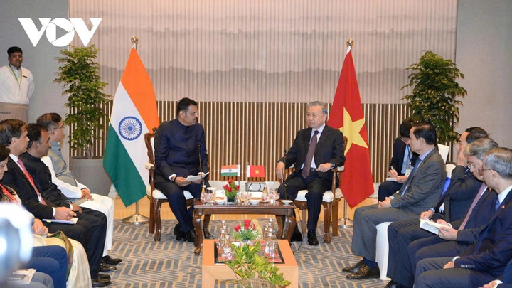 Tổng Bí thư, Chủ tịch nước Tô Lâm tiếp Thủ hiến bang Maharastra - 2