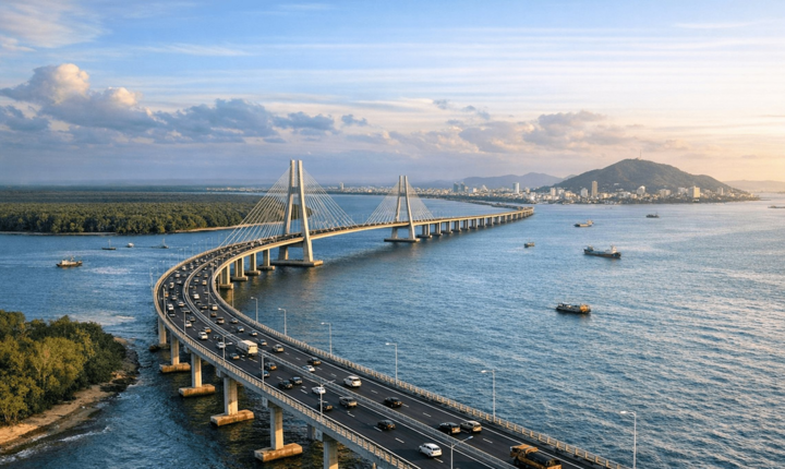 Cầu hầm vượt biển nối Cần Giờ - Vũng Tàu vốn đầu tư hơn 92.600 tỷ đồng dự kiến khởi công trước ngày 2/7.