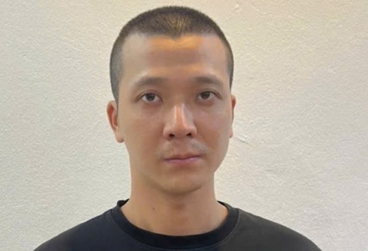 Tài xế Nguyễn Lê Khôi bị bắt giữ.