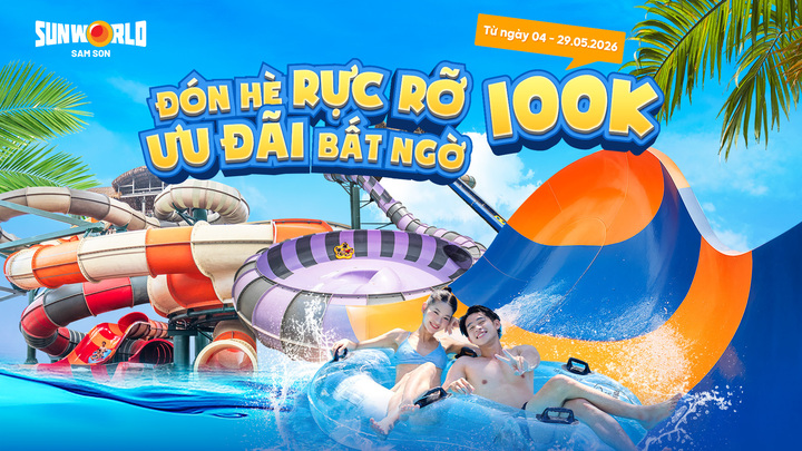 Công viên nước Sun World Sam Son là điểm đến không thể bỏ lỡ vào dịp hè.