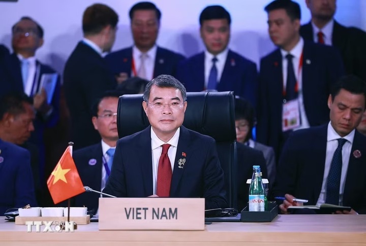 Thủ tướng Lê Minh Hưng tham dự Phiên Toàn thể Hội nghị Cấp cao ASEAN lần thứ 48. (Ảnh: Dương Giang/TTXVN)