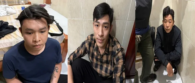 Các đối tượng bị bắt giữ. (Ảnh: CAĐN)