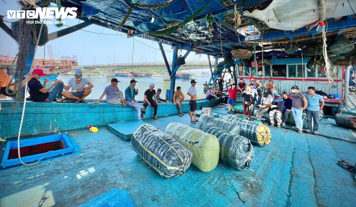Ông Nguyễn Tiến Pháo, Phó Trưởng phòng Kinh tế xã Bình Sơn, cho biết thời gian gần đây, những chuyến biển của ngư dân đều đạt sản lượng cao, bình quân từ 25 - 30 tấn mực xà khô/tàu đối với các tàu lớn trên 15m.