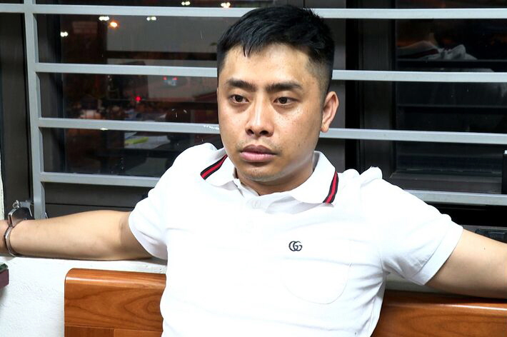 Bùi Đình Khánh tại thời điểm bị bắt giữ.
