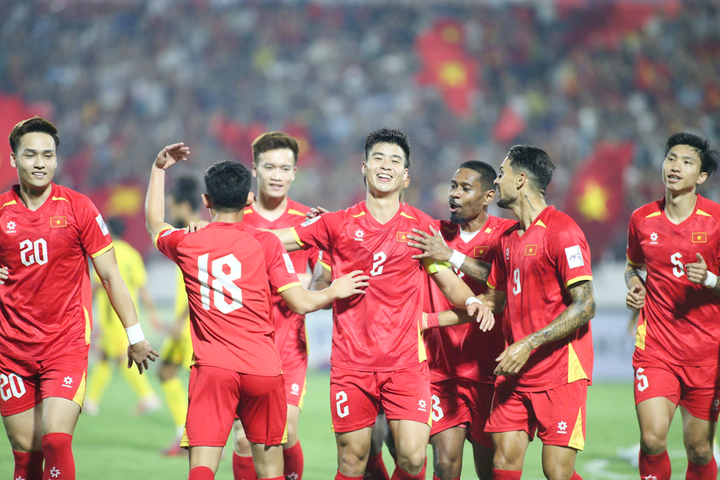 Đội tuyển Việt Nam đánh bại Malaysia với tỷ số 3-1 ngày 31/3. (Nguồn: VFF)